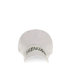 White Cotton Baseball Hat designed by Balenciaga