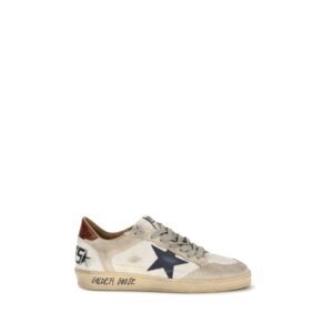 White Calf Leather Low Top Sneakers designed by Golden Goose