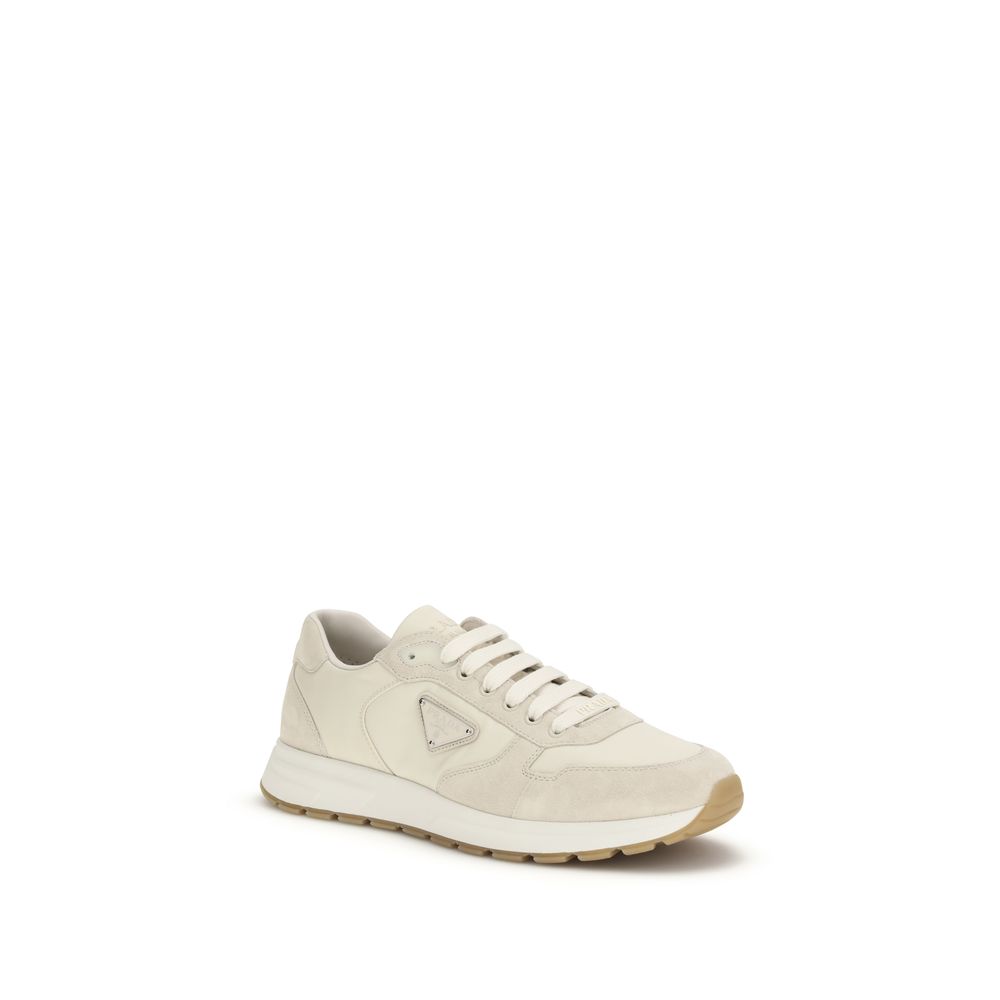 Chic Beige Nylon Low Top Sneakers designed by Prada - Image 2