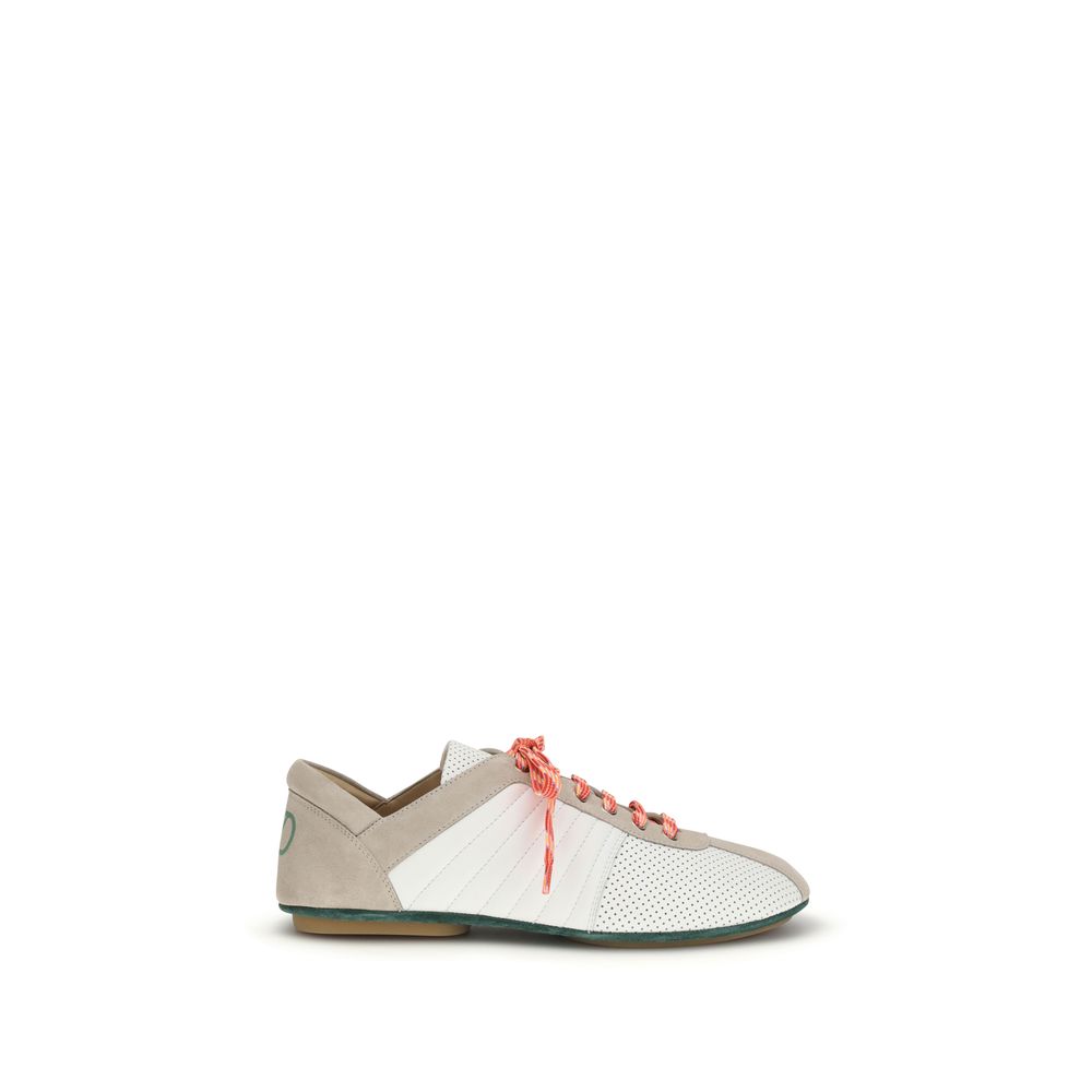 Elegant Leather Low Top Sneakers designed by Valentino Garavani