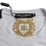 White Soft Cotton Round Neck T-Shirt by Dolce&Gabbana - Image 4