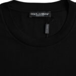 Chic Black Soft Cotton T-Shirt designed by Dolce&Gabbana - Image 4