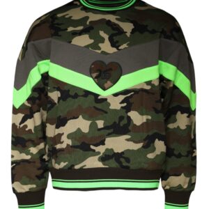 Multicolor Camouflage Sweater designed by Dolce&Gabbana