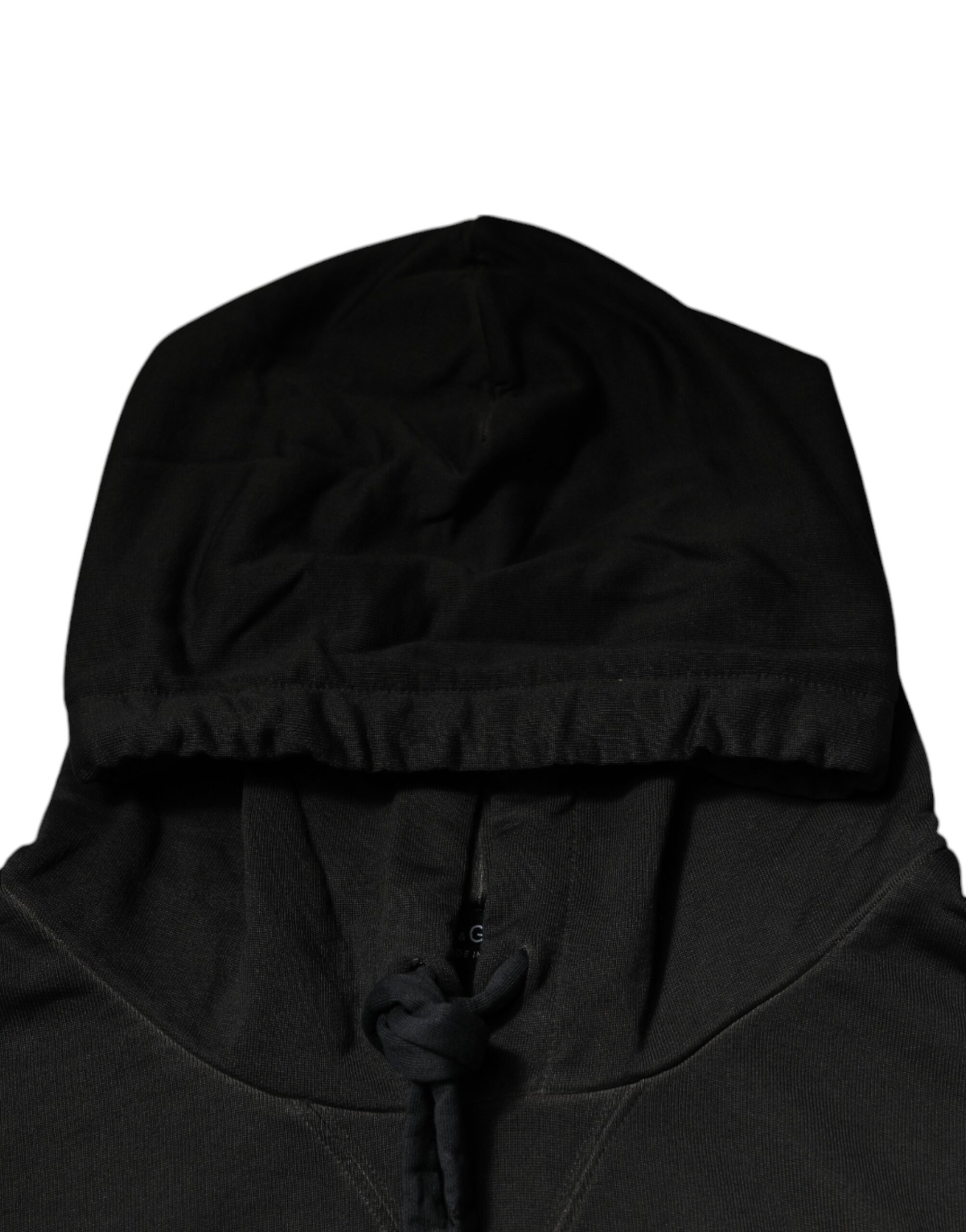 Black Soft Cotton DG Shield Hoodie designed by Dolce&Gabbana - Image 6