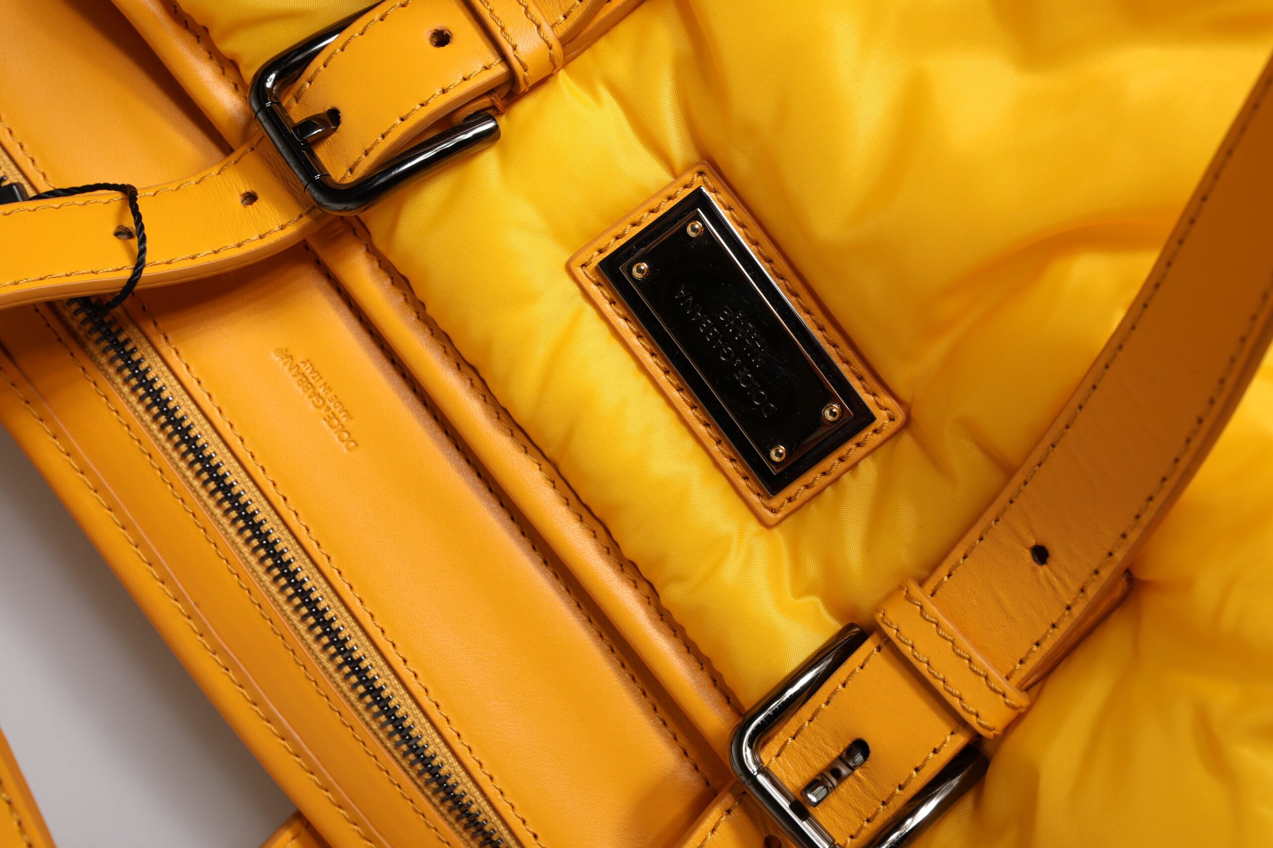 Yellow Nylon Logo Shoulder Duffle designed by Dolce&Gabbana - Image 7