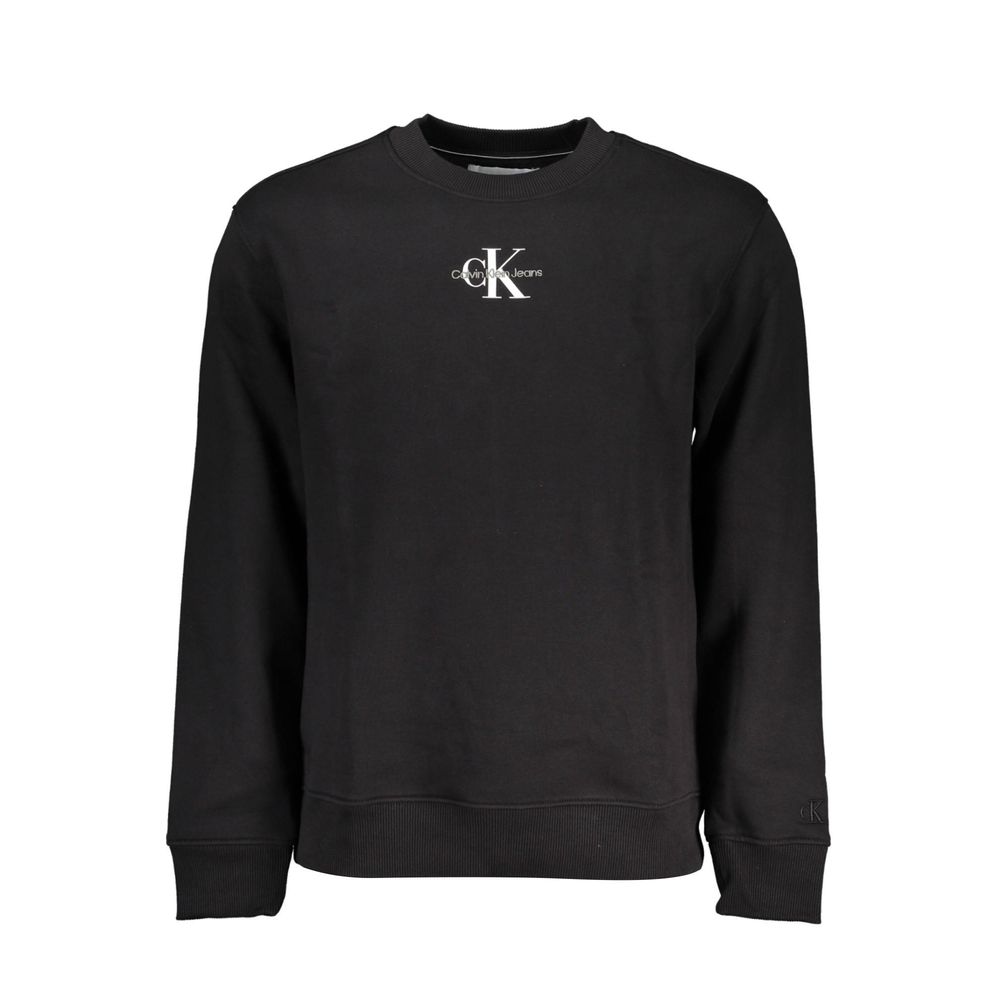 Casual Black Cotton Mens Sweatshirt designed by Calvin Klein