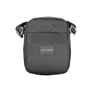 Black Polyester Men's Shoulder Bag