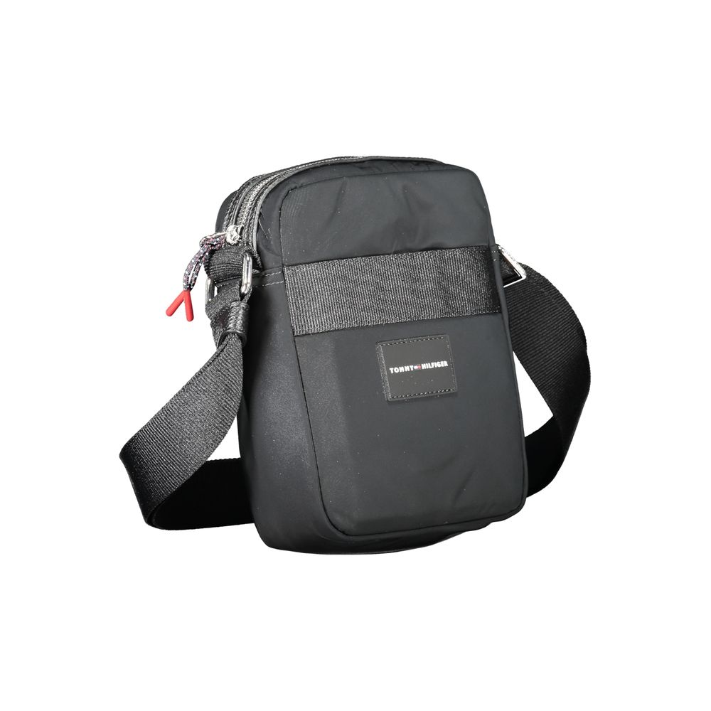 Black Polyester Men's Shoulder Bag - Image 3