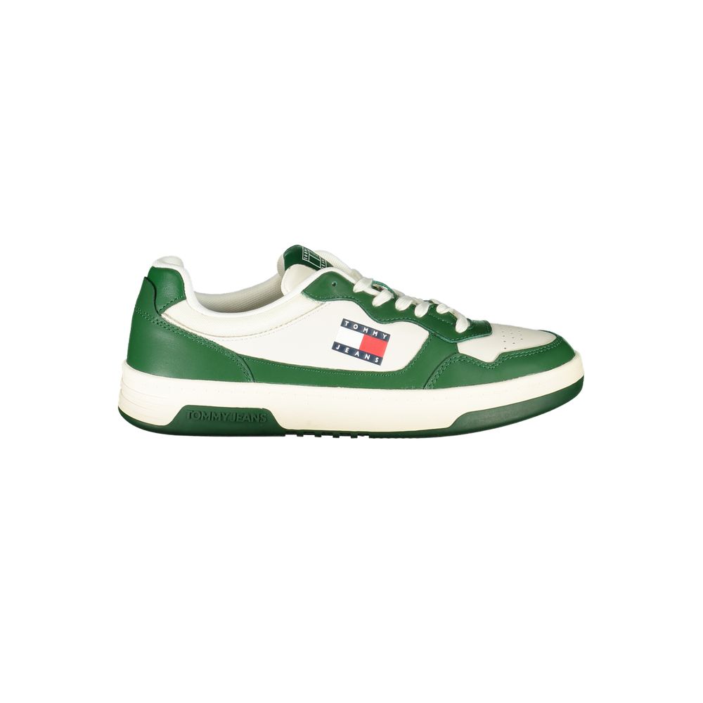 Stylish White & Green Mens Sneaker designed by Tommy Hilfiger
