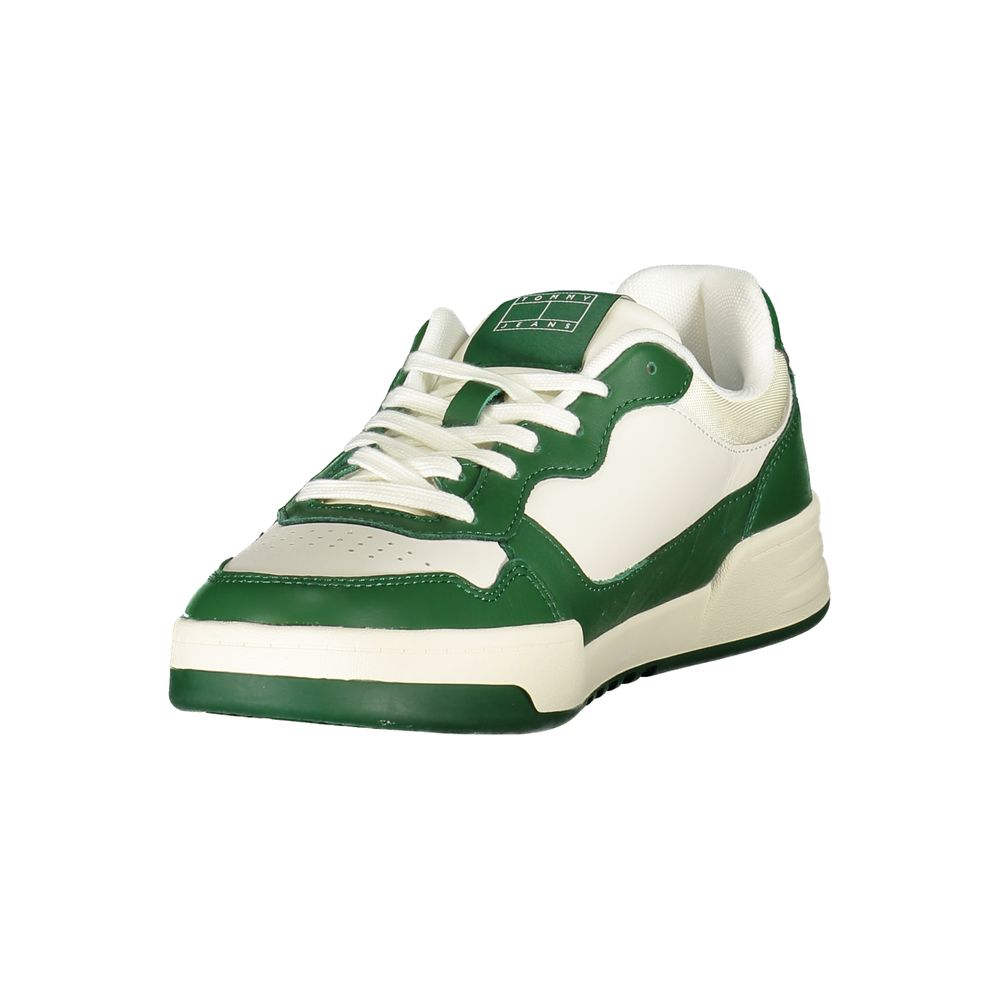 Stylish White & Green Mens Sneaker designed by Tommy Hilfiger - Image 3
