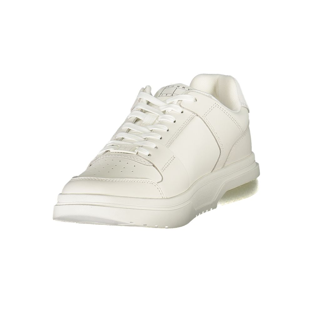 Chic White Low Top Mens Sneaker designed by Tommy Hilfiger - Image 3