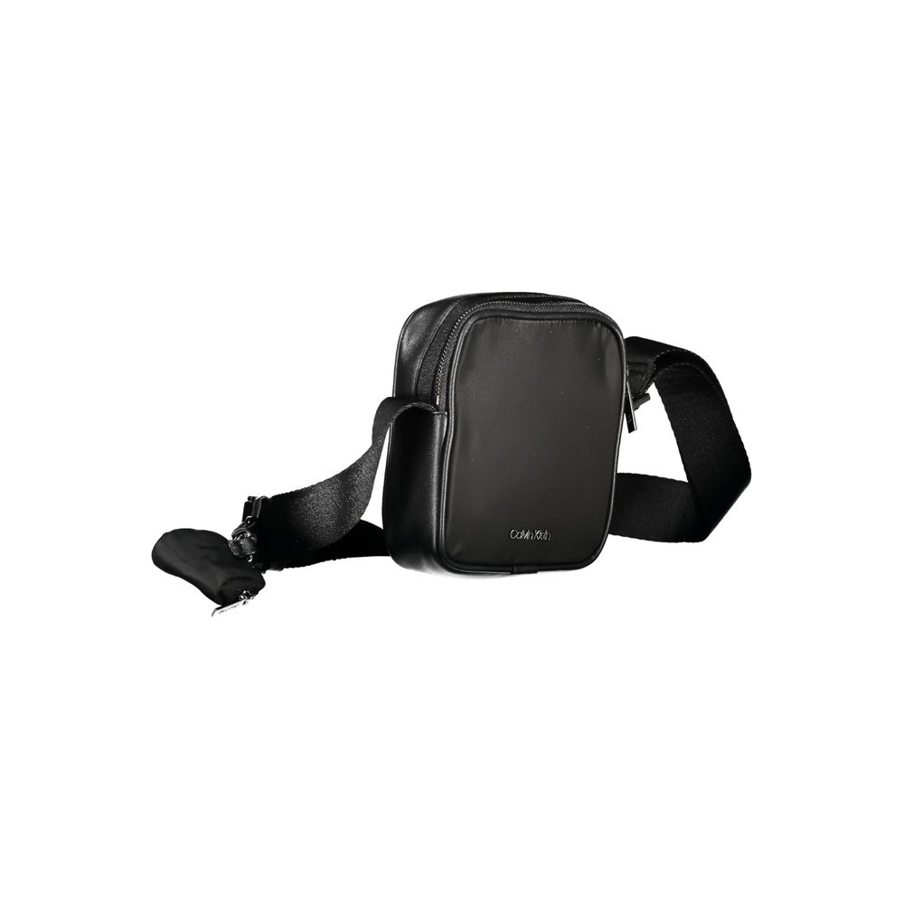Black Polyester Men Shoulder Bag - Image 3