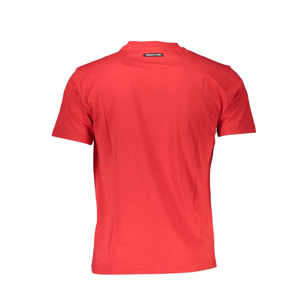 Red Cotton Men T-Shirt - Image 2