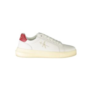 Stylish Bianco Leather Mens Sneaker designed by Calvin Klein