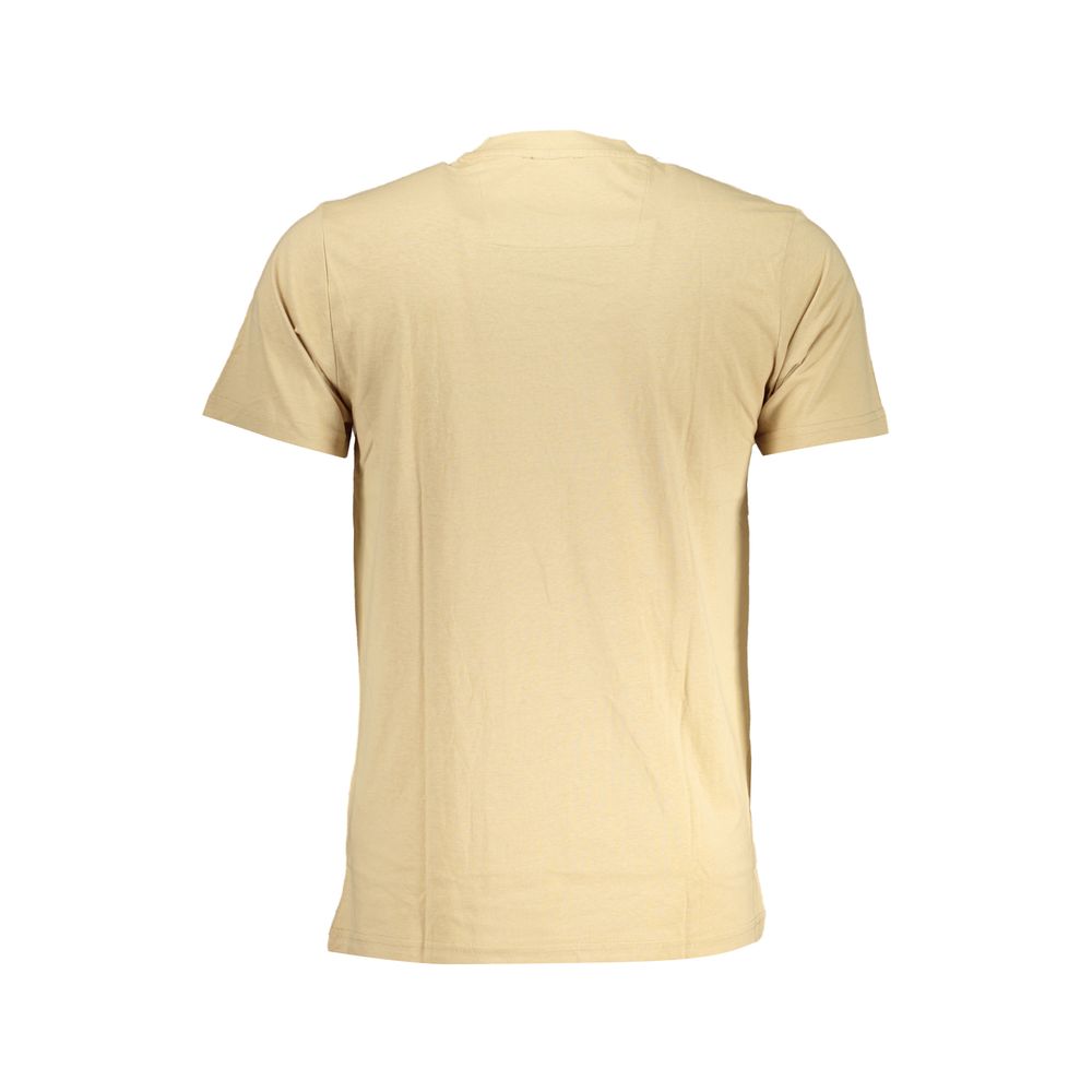 Beige Cotton Men T-Shirt - Image 2