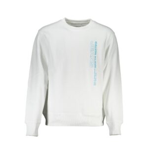 White Soft Cotton Mens Sweatshirt designed by Calvin Klein