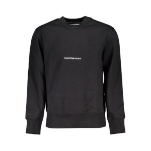 Casual Black Cotton Mens Sweatshirt designed by Calvin Klein