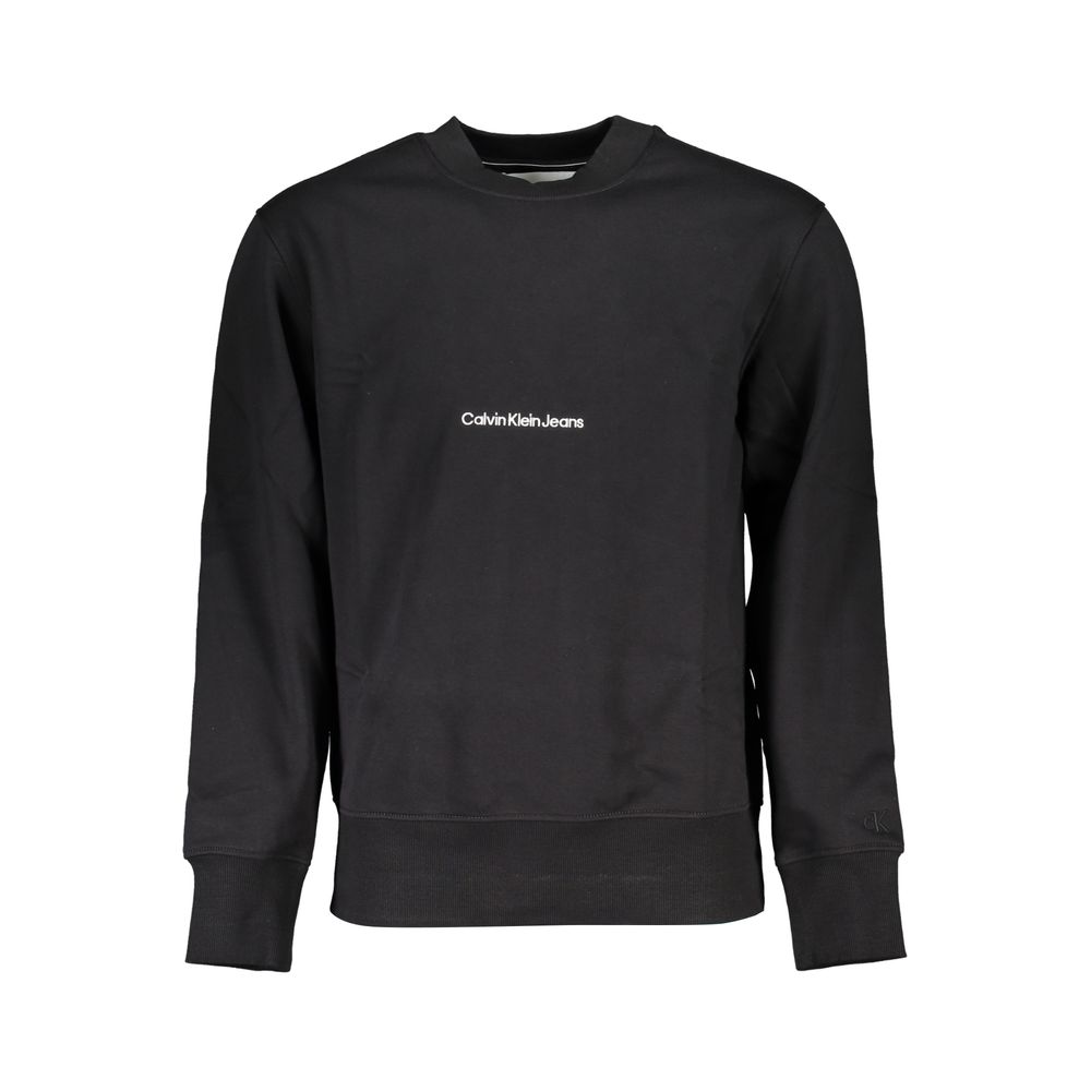 Casual Black Cotton Mens Sweatshirt designed by Calvin Klein