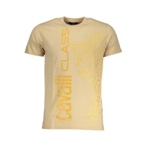 Beige Cotton Men's T-Shirt