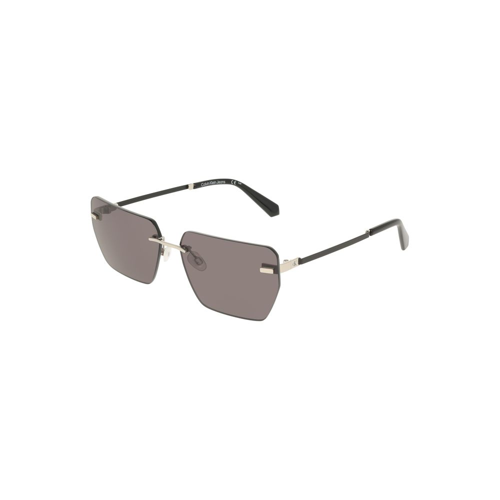 Gray Metal Mens Sunglasses designed by Calvin Klein - Image 2