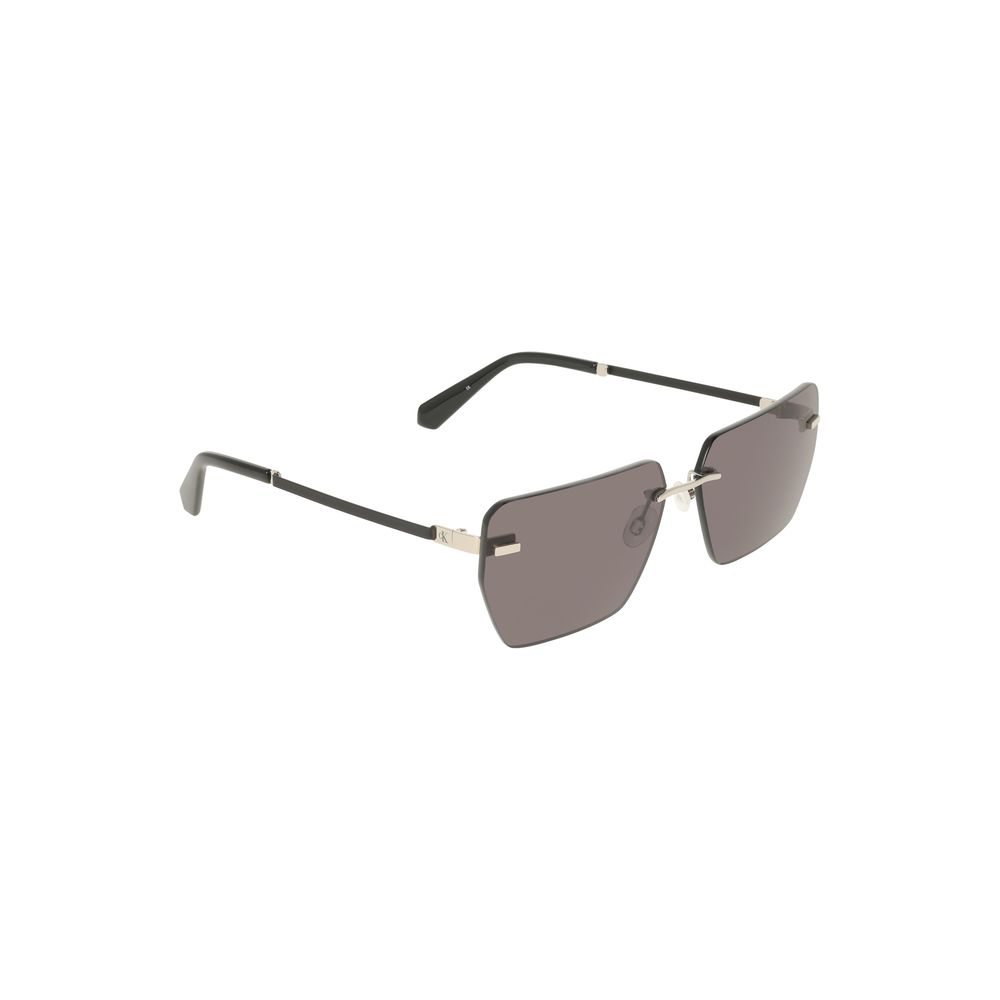 Gray Metal Mens Sunglasses designed by Calvin Klein - Image 3