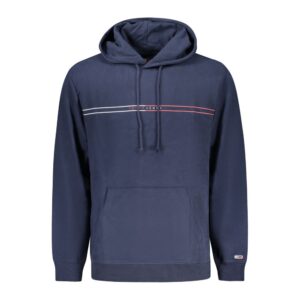 Blue Cotton Men Sweatshirt