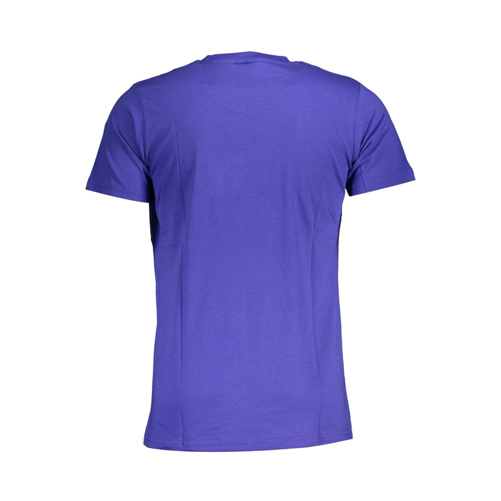 Blue Cotton Men's T-Shirt - Image 2