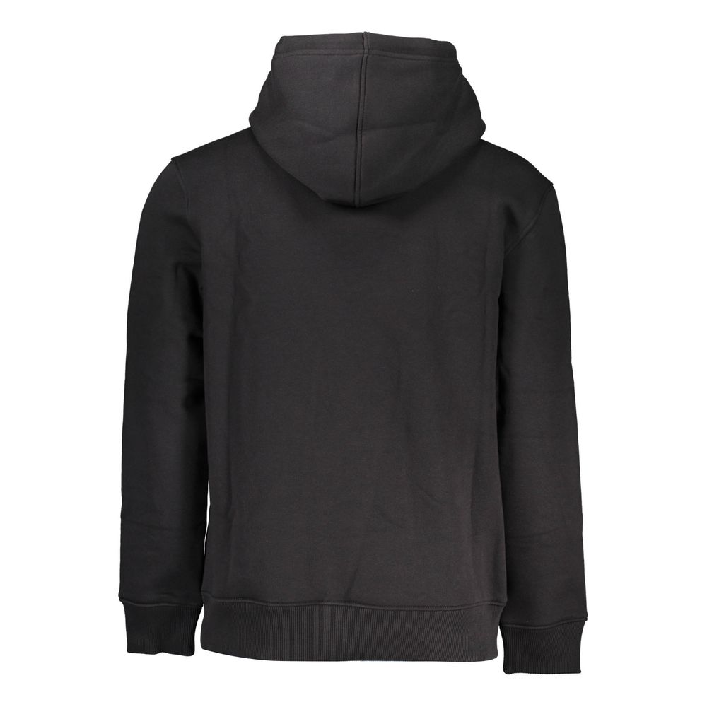 Casual Black Cotton Mens Hoodie designed by Calvin Klein - Image 2