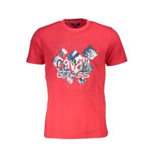 Red Cotton Men T-Shirt