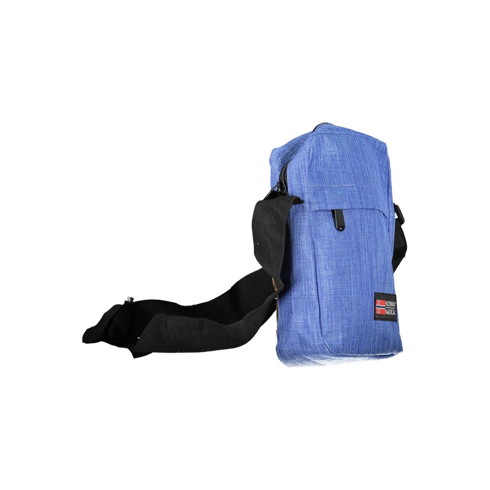 Blue Polyester Men's Shoulder Bag - Image 3
