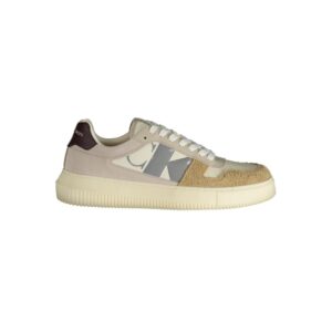 Stylish Beige Low Top Mens Sneaker designed by Calvin Klein