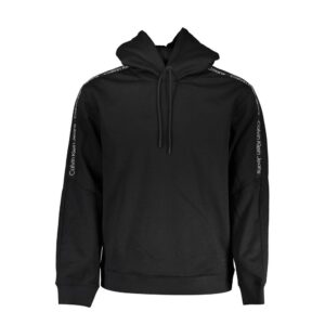 Original Black Polyester Mens Hoodie designed by Calvin Klein