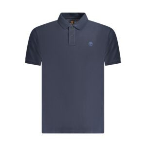 Smart Navy Blue Cotton Mens Polo designed by Timberland