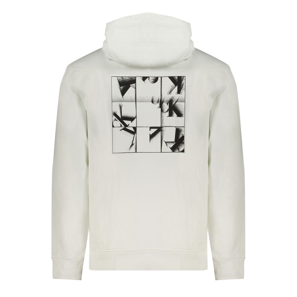 Stylish White Cotton Mens Sweatshirt designed by Calvin Klein - Image 2