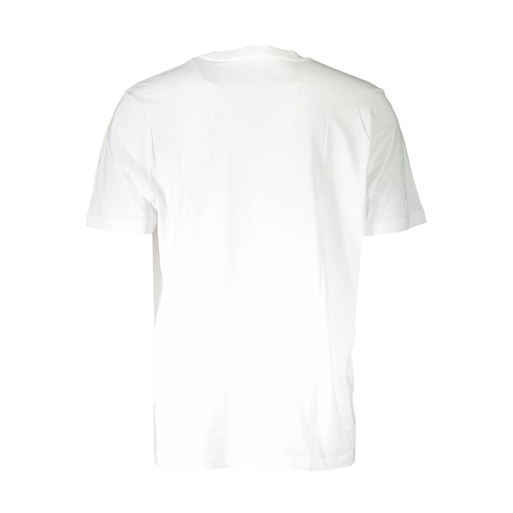 White Cotton Men T-Shirt - Image 2