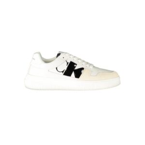 Chic Bianco Leather Mens Sneaker designed by Calvin Klein