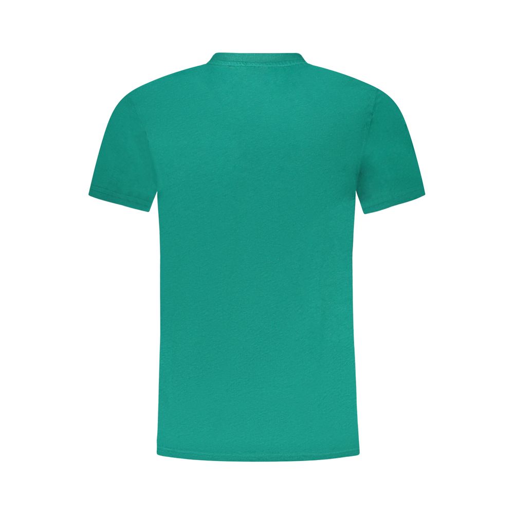 Green Cotton Men T-Shirt - Image 2