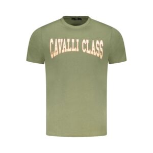 Green Cotton Men T-Shirt