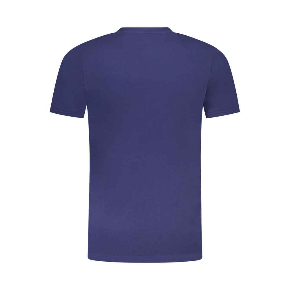 Blue Cotton Men T-Shirt - Image 2