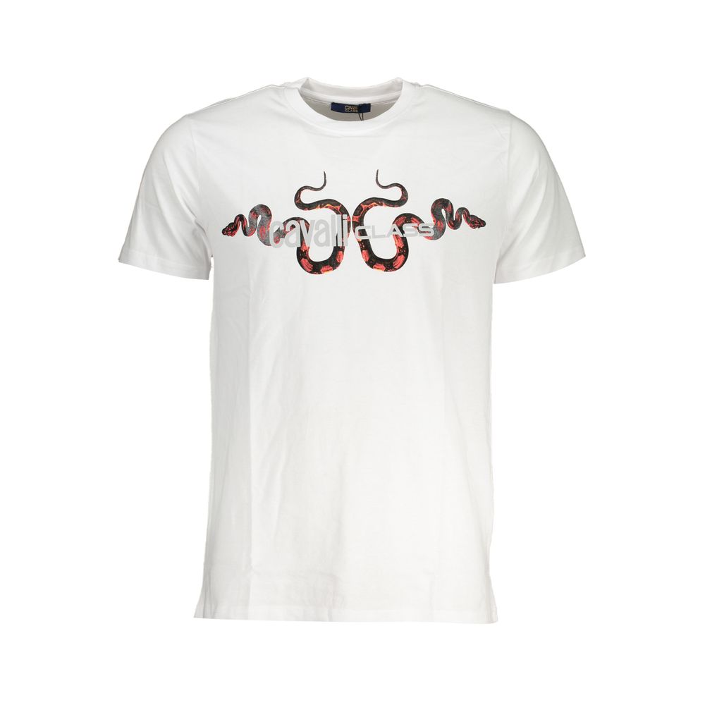 White Cotton Men T-Shirt