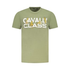 Green Cotton Men T-Shirt