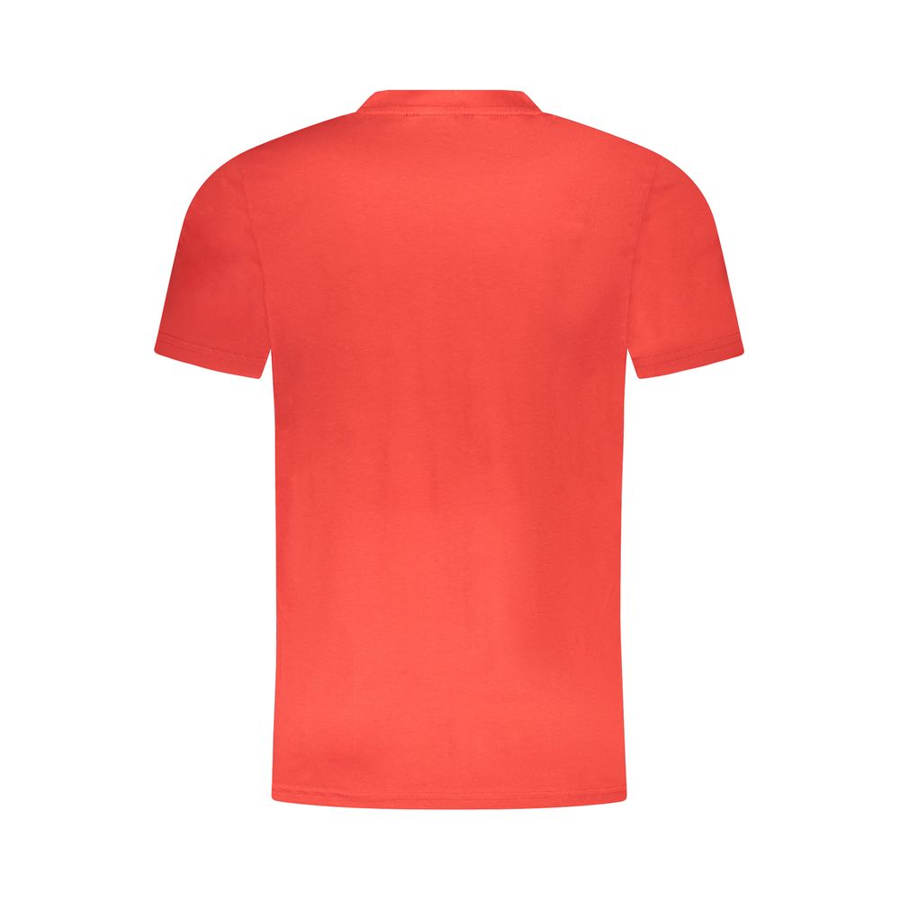 Red Cotton Men T-Shirt - Image 2