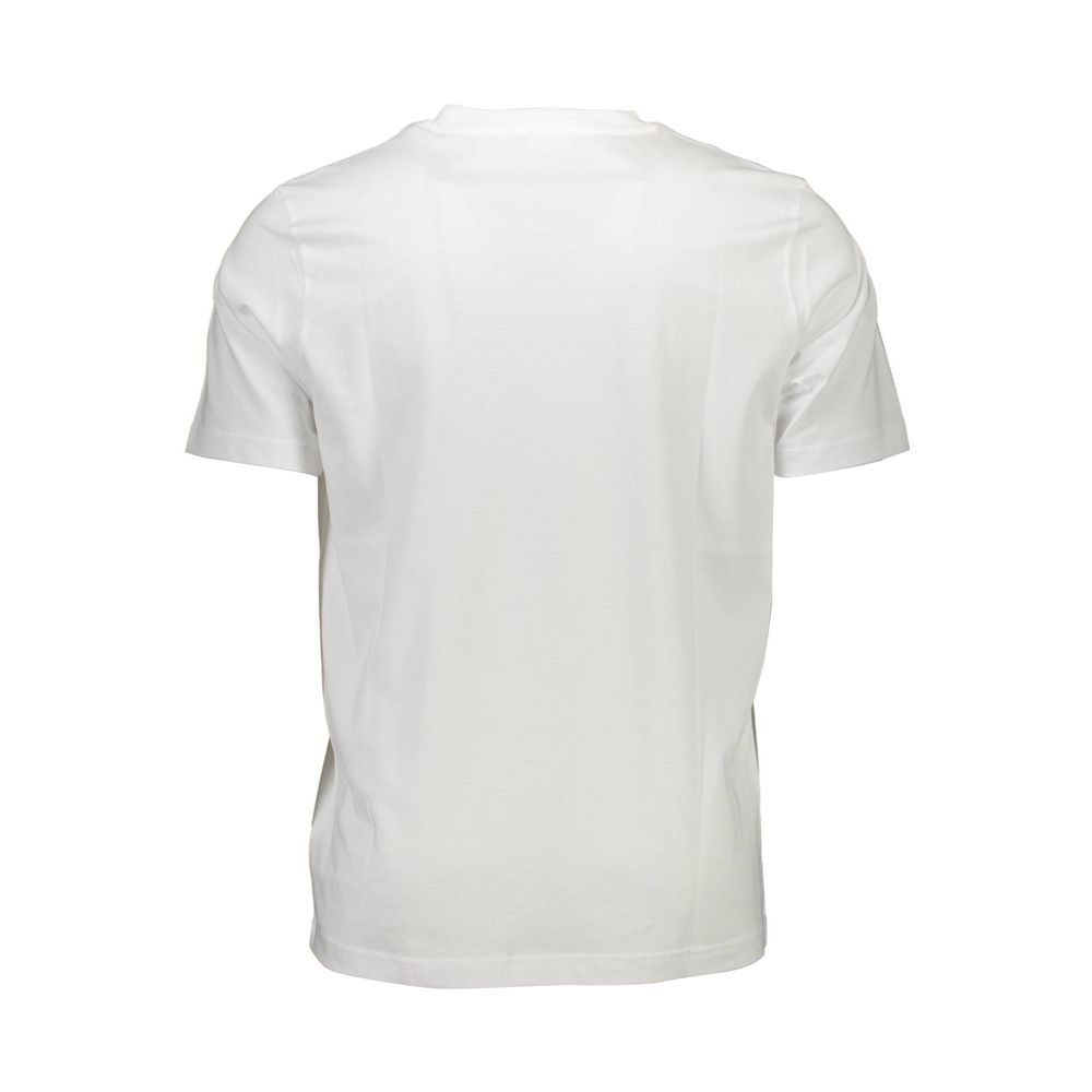 White Cotton Men T-Shirt - Image 2