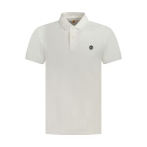 Smart Bianco Cotton Mens Polo T-Shirt designed by Timberland