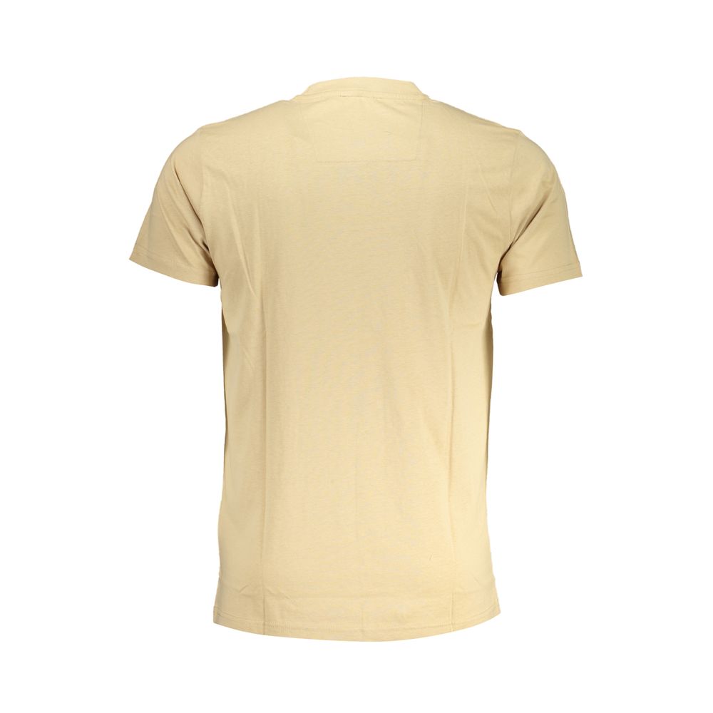 Beige Cotton Men T-Shirt - Image 2