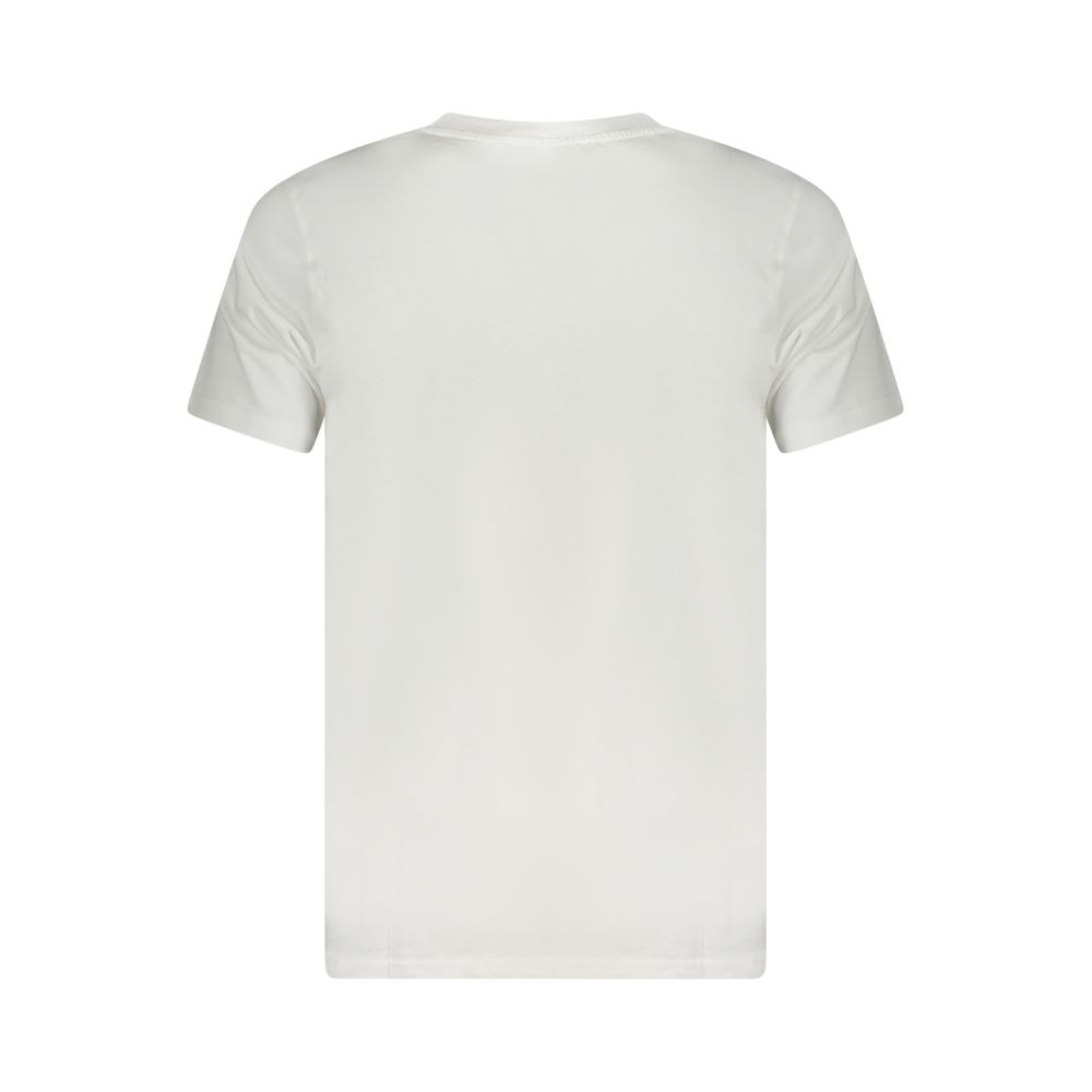 White Cotton Men T-Shirt - Image 2