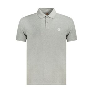 Smart Gray Cotton Mens Polo T-Shirt designed by Timberland