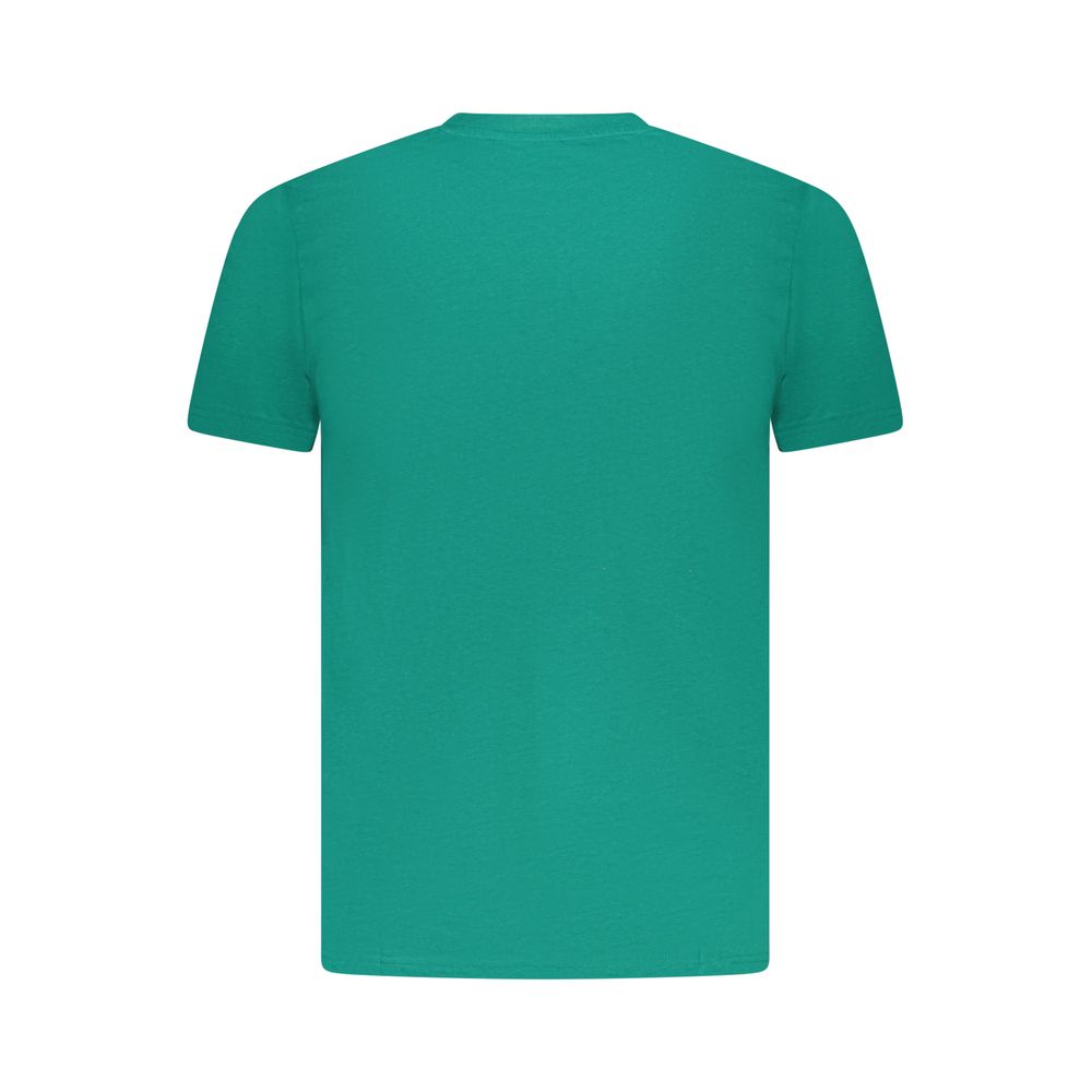 Green Cotton Men T-Shirt - Image 2
