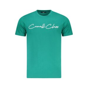 Green Cotton Men T-Shirt