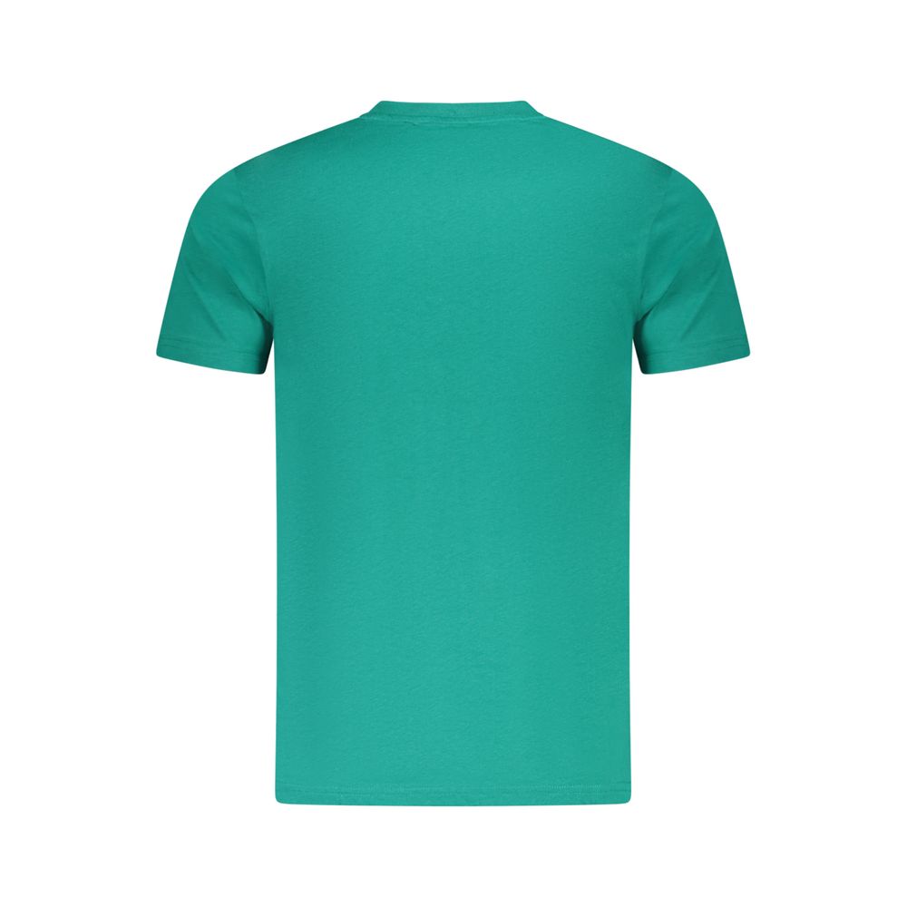 Green Cotton Men T-Shirt - Image 2
